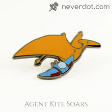 Agent Kite Soars enamel pin